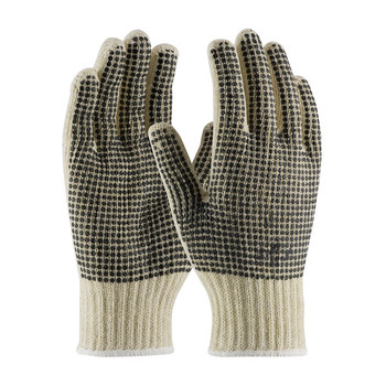 Picture of PIP 37-C110PDD Black/White Small Cotton/Polyester Full Fingered General Purpose Gloves (Main product image)