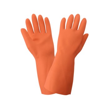 Global Glove 30FT Orange 9 Latex Work Gloves - 30FT/9
