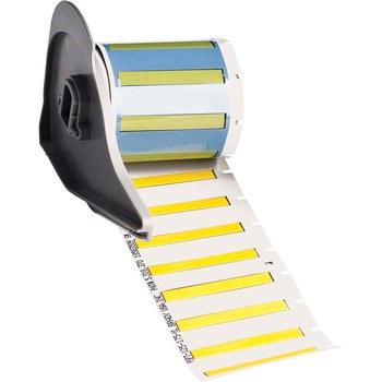 Picture of Brady PermaSleeve Yellow Polyolefin Thermal Transfer M7-125-175-342-YL Heat Shrink Wire & Cable Labels (Main product image)