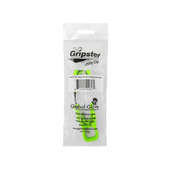 Global Glove Gripster Dual-Ended Utility Clip Z2, Non-Conductive Material, High-Visibility Yellow/Green