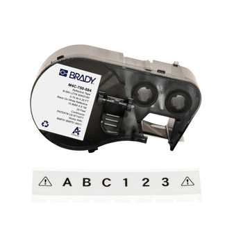 Picture of Brady Black on White Retroreflective Plastic Thermal Transfer M4C-750-584 Retro Reflective All-Weather Labels (Main product image)