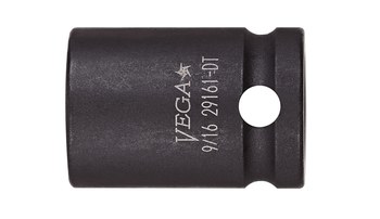 Vega Tools 20121-T 1/2 in Impact Socket - 4140 Steel - 3/8 in Square Drive - C - Shouldered - 1.2 in Length - 01787