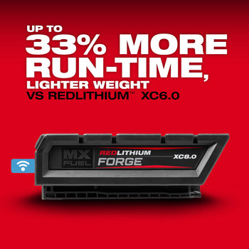 Milwaukee MXF REDLITHIUM FORGE XC8.0 Battery MXFXC608 - 8 Ah