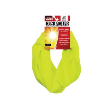 Global Glove FrogWear NG-201 Hi-Vis Yellow Universal Polyester/Spandex Neck Gaiter - GLOBAL GLOVE NG-201