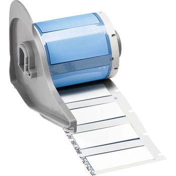Picture of Brady PermaSleeve White Polyolefin Thermal Transfer M7-375-175-342 Heat Shrink Wire & Cable Labels (Main product image)