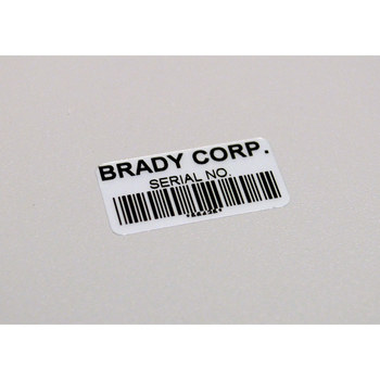 Brady B33C-3000-428 Printer Label Roll - 3 in x 85 ft - Metallized Polyester - Light Gray - B-428 - 91276