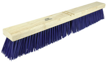Weiler 421 Push Broom Head - 24 in - Polypropylene - Blue - 44590