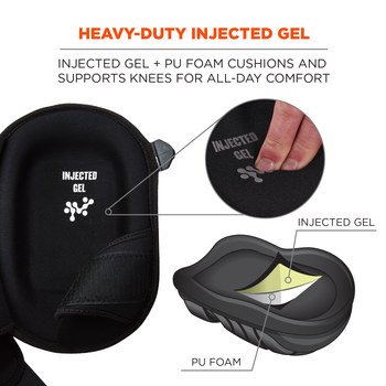 Ergodyne Proflex Knee Pad 345 18445 - Black