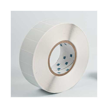 Picture of Brady Silver Polyester Thermal Transfer THT-17-428-3 Die-Cut Thermal Transfer Printer Label Roll (Main product image)