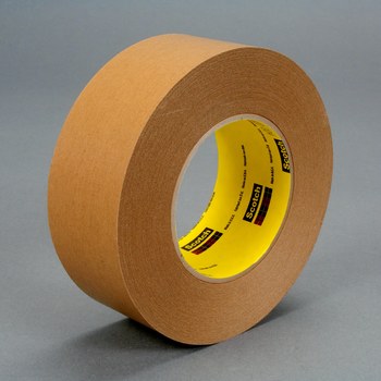 3M R3187 Tan Splicing Tape - 48 mm Width x 55 m Length - 7.5 mil Thick - Kraft Paper Liner - 17599