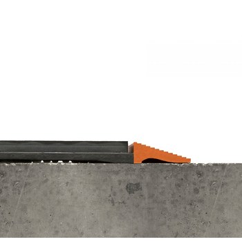 Wearwell 24/Seven Anti-Fatigue Mat 588.58X3X9.8GRBOR - 3 ft x 9 ft 8 in, Rubber - Black w/ Orange Borders - 84464