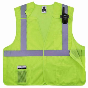 Ergodyne GloWear High-Visibility Vest 8217BA 21525 - Size Large/XL - Lime