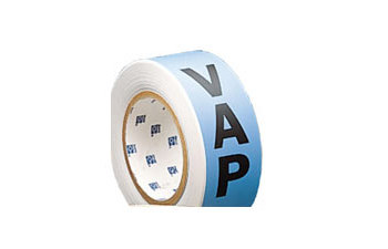 Picture of Brady Black on Blue Vinyl 55364 Self-Adhesive Pipe Marker (Main product image)