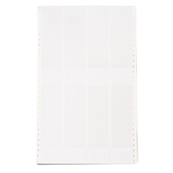 Picture of Brady Datab Clear / White Self-Extinguishing, Self-Laminating, Write-On Vinyl Dot Matrix DAT-40-292-2.5 Dot Matrix Printer Label (Main product image)