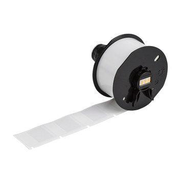 Brady Wraptor A6200 B-427 White, Clear Vinyl Wraps - 1 in Width - 1.25 in Height - Roll - 754473-63250