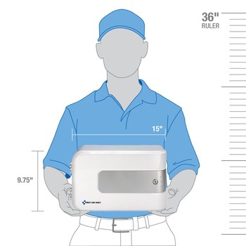 First Aid Only Empty Lockable Station - 5.25 in Width - 15.5 in Length - 9.75 in Height - Plastic Case Construction - 092265-91105