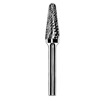 Picture of Dynabrade Carbide Double Cut SL-42 1/8 in Taper Abrasive Burr 93347 (Main product image)
