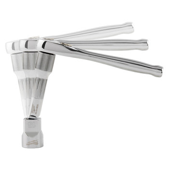 Milwaukee Wobble Extension 43-24-9206 - 3/8 in Male Square - 10 in Length - Chrome Vanadium Steel - Chrome Finish - 64595