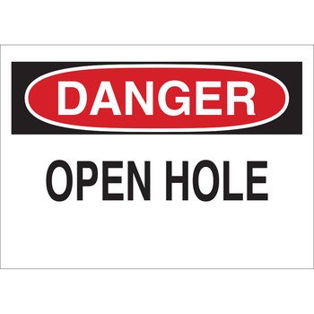 Picture of Brady B-120 Fiberglass Reinforced Polyester Rectangle White English Fall Prevention Sign part number 74299 (Main product image)