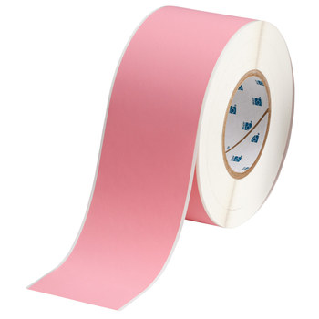 Picture of Brady Pink Self-Extinguishing Polyimide Thermal Transfer THT-21-472-PK Continuous Thermal Transfer Printer Label Roll (Main product image)