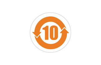 Picture of Brady Orange on Clear Polyester RCH10-10-430-5 RoHS Label (Main product image)