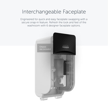 Kimberly-Clark Professional ICON Black Dispenser Faceplate - Pull Out by Hand Dispensing - 58781