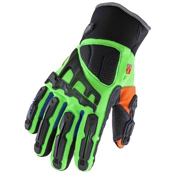 Picture of Ergodyne Proflex 925F(x)OD High-Visibility Lime Large EVA Foam/Neoprene/PVC/Thermoplastic Elastomer Cold Condition Gloves (Main product image)