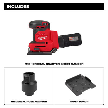 Milwaukee M18 REDLITHIUM Battery Orbital Sander 2649 20 RSHughes