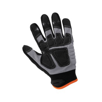Global Glove Hot Rod HR8500 Black/Orange Large Synthetic Leather Work Gloves - HR8500/LG