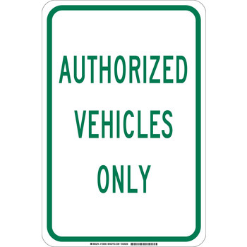 Picture of Brady B-401 Polystyrene Rectangle White English Restricted Vehicle Sign part number 129565 (Main product image)