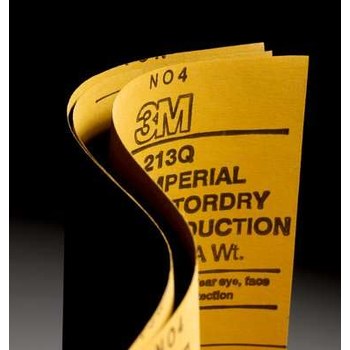 3M Imperial Sand Paper Sheet 02040 - 9 in x 11 in - Aluminum Oxide - P320 - Very Fine
