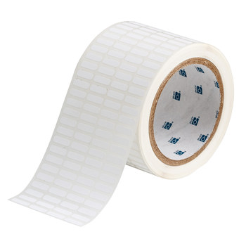 Brady THT-14-459-10 Die-Cut Printer Label Roll - 0.65 in x 0.2 in -  Polyester - White - B-459 - 30291