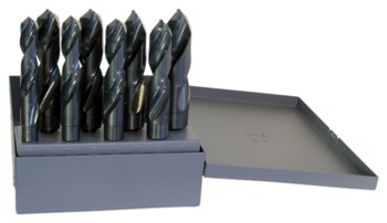 Picture of Chicago-Latrobe 190F 118° Right Hand Cut High-Speed Steel Reduced Shank Drill Set 69859 (Main product image)