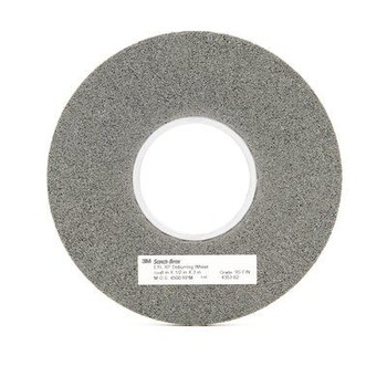 3M Scotch-Brite XP-WL Convolute Silicon Carbide Hard Deburring Wheel - Fine Grade - Arbor Attachment - 8 in Diameter - 3 in Center Hole - 1/2 in Thickness - 60443