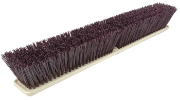 Weiler Perma-Sweep 421 Push Broom Head - 18 in - Polypropylene - Maroon - 42167