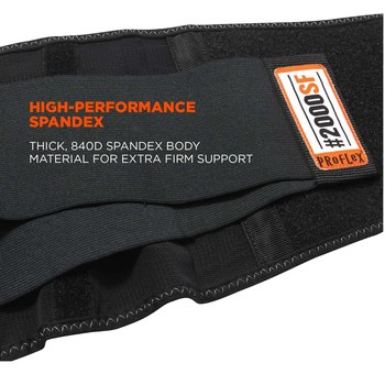 Ergodyne Proflex Back Support Belt 2000SF 11284 - Size Large - Black