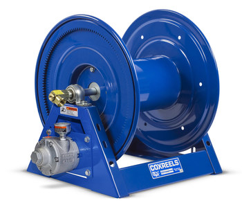 Coxreels 1125-5-100-AB Hose Reel, 200 ft Capacity, Compressed Air Drive