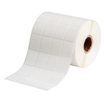Picture of Brady White Vinyl Thermal Transfer THT-91-498-2.5-SC Die-Cut Thermal Transfer Printer Label Roll (Main product image)