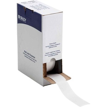 Picture of Brady M710 White, Clear Vinyl Thermal Transfer BM-34-427 Self-Laminating Wire & Cable Labels (Main product image)