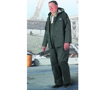 Picture of Dunlop Webtex 76018 Green Large Polyester/PVC Rain Suit (Main product image)