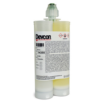Devcon 2 Ton Clear Two-Part Epoxy Adhesive, Base & Accelerator (B