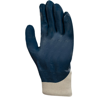 Ansell HyLite 47-400 Blue 9 Knit Work Gloves - Nitrile Palm Only Coating - 205933