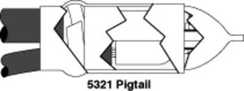 3M 5321 Black EPDM Motor Lead Splicing Kit - Compatible with Polyethylene Cable - 12271