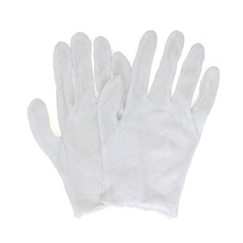 Picture of Adenna GWCTIN White Medium Cotton Lisle Inspection Gloves (Main product image)