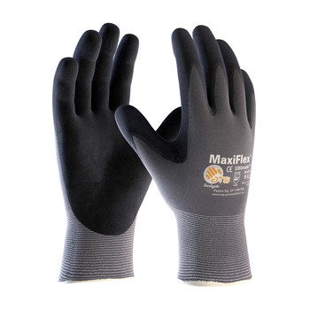 White And Grey Nitrile Coated Hand Gloves, Size: 6 Inches at Rs 12