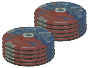Weiler Tiger AO Depressed-Center Grinding Wheel 68370 - 7 in - Aluminum Oxide - 30 - T