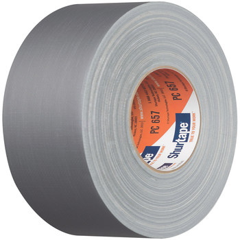 Shurtape PC 657 Silver Duct Tape - 48 mm Width x 55 m Length - 14.5 mil Thick - SHURTAPE 200183