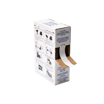 Picture of Brady White Polyethylene Thermal Transfer BPTL-12-109 Die-Cut Thermal Transfer Printer Label Roll (Main product image)