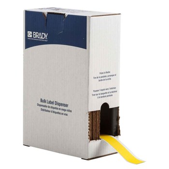 Picture of Brady ToughWash Yellow Polyester Thermal Transfer BM7C-1000-854-YL Metal Detectable Label Tape (Main product image)