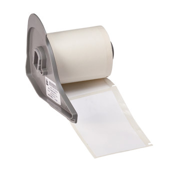 Picture of Brady White Polyester Thermal Transfer M71-37-423 Die-Cut Thermal Transfer Printer Label Roll (Main product image)